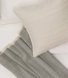Hamam ribbed alpaca wool cushion case 50x50cm, imported from the UK