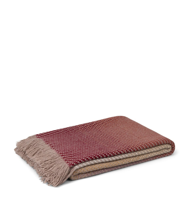 Begg x Co Kaschmir Mossband Harmony Decke 125cm x 195cm - Britisches Produkt