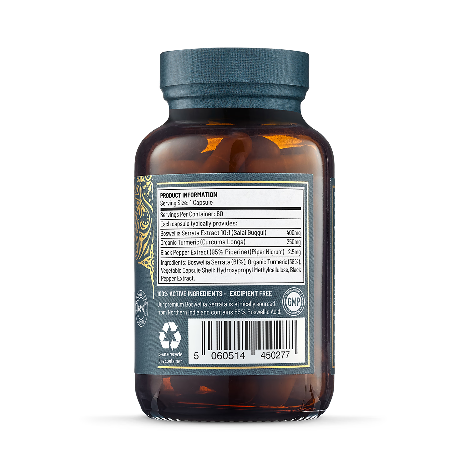 Ayurvediq Boswellia Serrata with turmeric and black pepper, imported from the UK