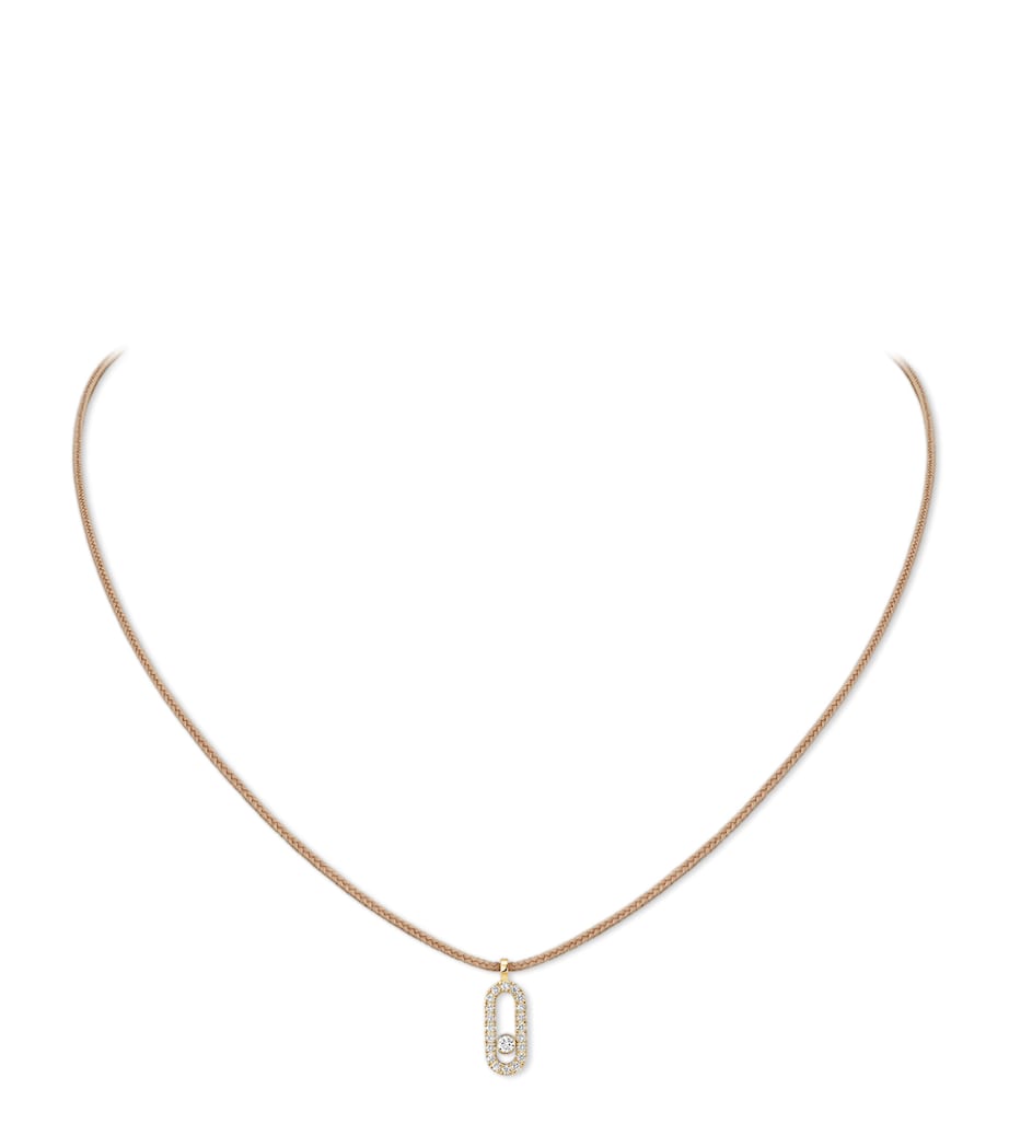 Messika gold diamond necklace 0.09ct, UK version