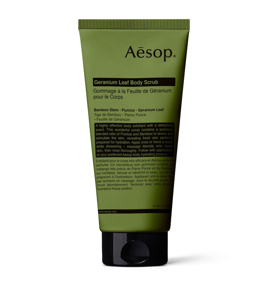 Aesop body scrub Geranium Leaf 180ml, imported from the UK