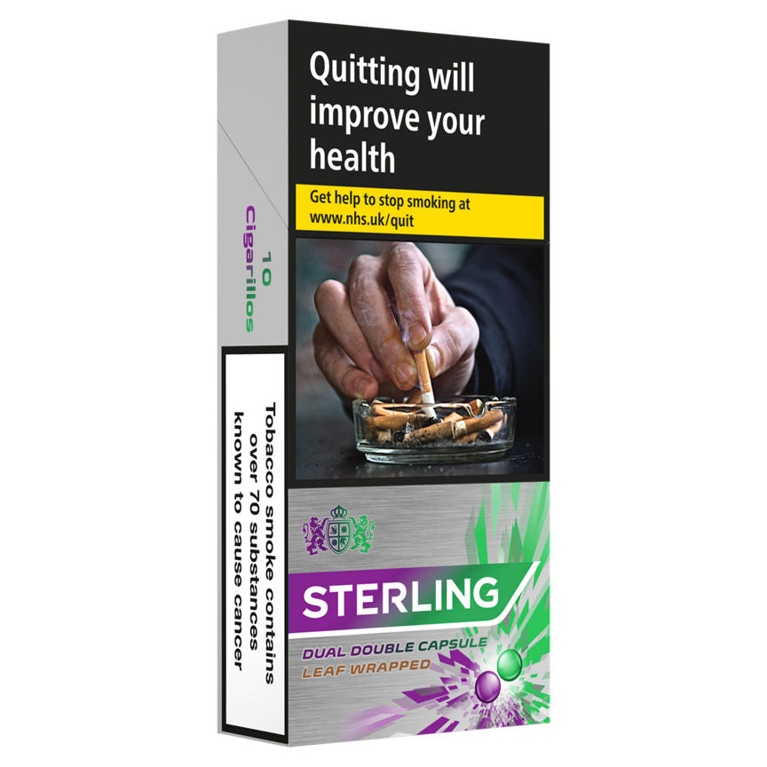 Sterling Dual Double Capsule Leaf Wrapped Cigarette 10s