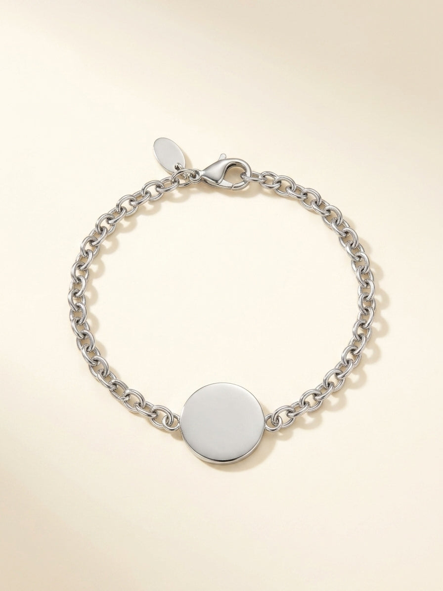 Vivienne Westwood mini bas relief chain bracelet silver-tone (British brand)
