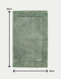 Super Soft Quick Dry Bath Mat Bathroom M&S Sage Green  