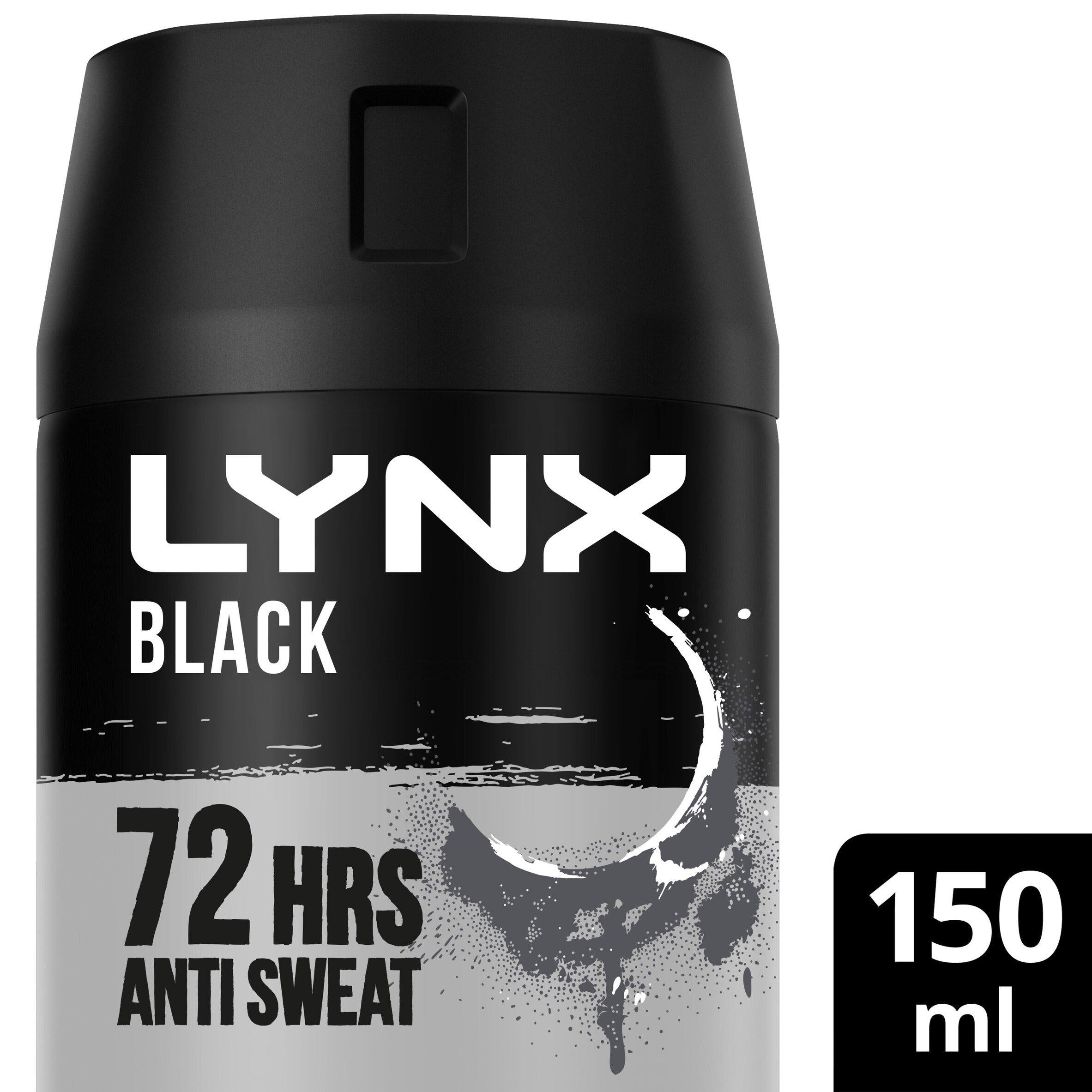 Lynx Anti-Perspirant Deodorant Spray, Black 150ml deodorants & body sprays Sainsburys   