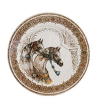 Gien Chevaux du Vent dessert plates 22cm set of 4 (British brand)