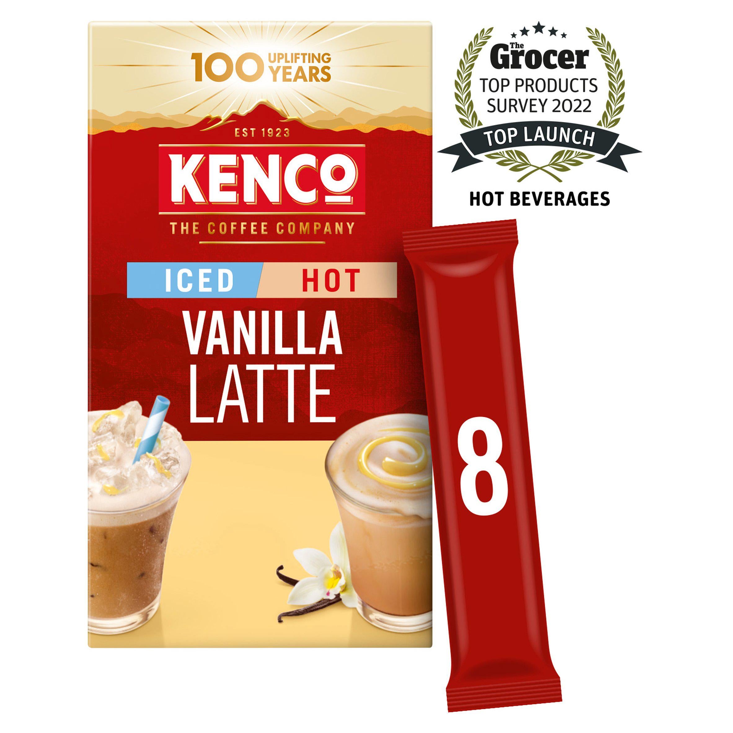 Kenco Iced Hot Vanilla Latte Sachets 8x20.3g GOODS Sainsburys   