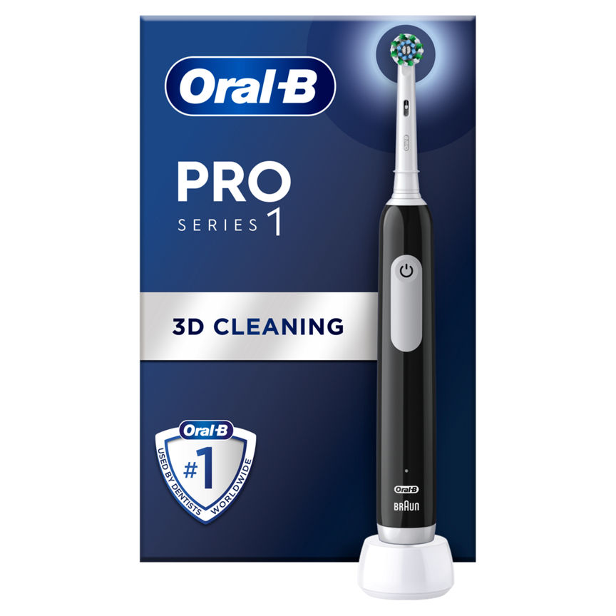 Oral-B Pro Series 1 Black Electric Toothbrush, Designed By Braun GOODS ASDA   