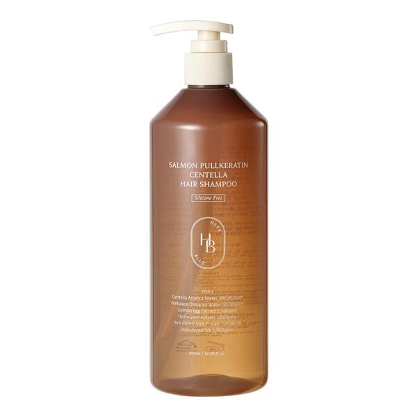 Heveblue Salmon Pullkeratin Centella hair shampoo 500ml (British brand)