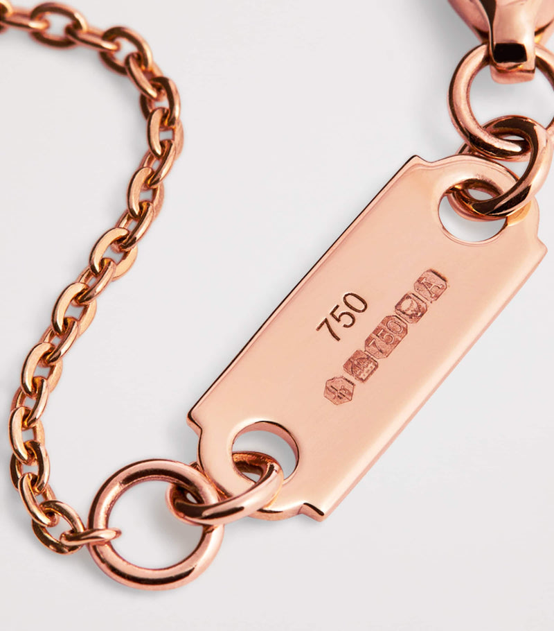 Harrods rose gold and diamond necklace 0.60ct (British brand)