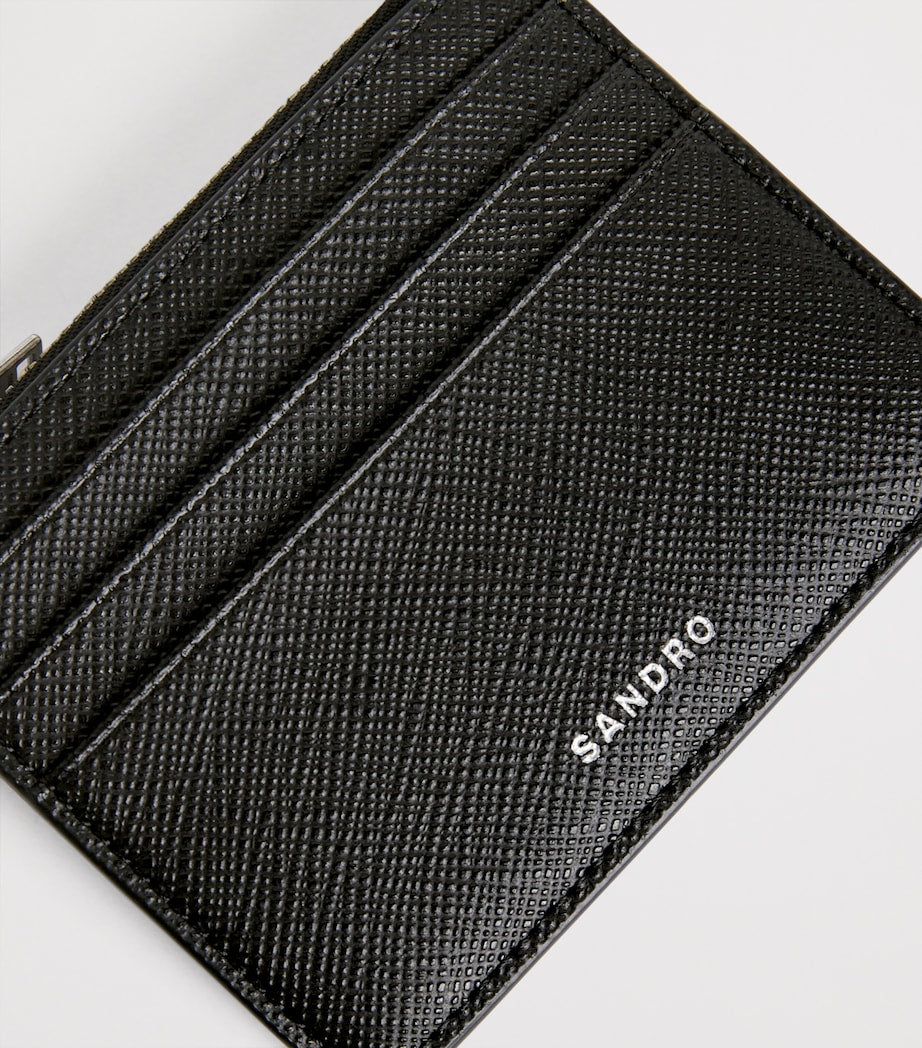 Sandro Paris leather card holder with card slots and coin purse, UK version