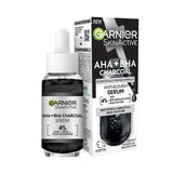 Garnier Skinactive 4% AHA + BHA & Niacinamide Charcoal Serum 30ml GOODS Sainsburys   