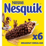 Nestlé Nesquik chocolate breakfast cereal bars multipack 150g, UK version
