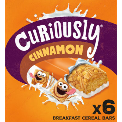 Nestlé Curiously Cinnamon breakfast cereal bars multipack 6x25g - British product
