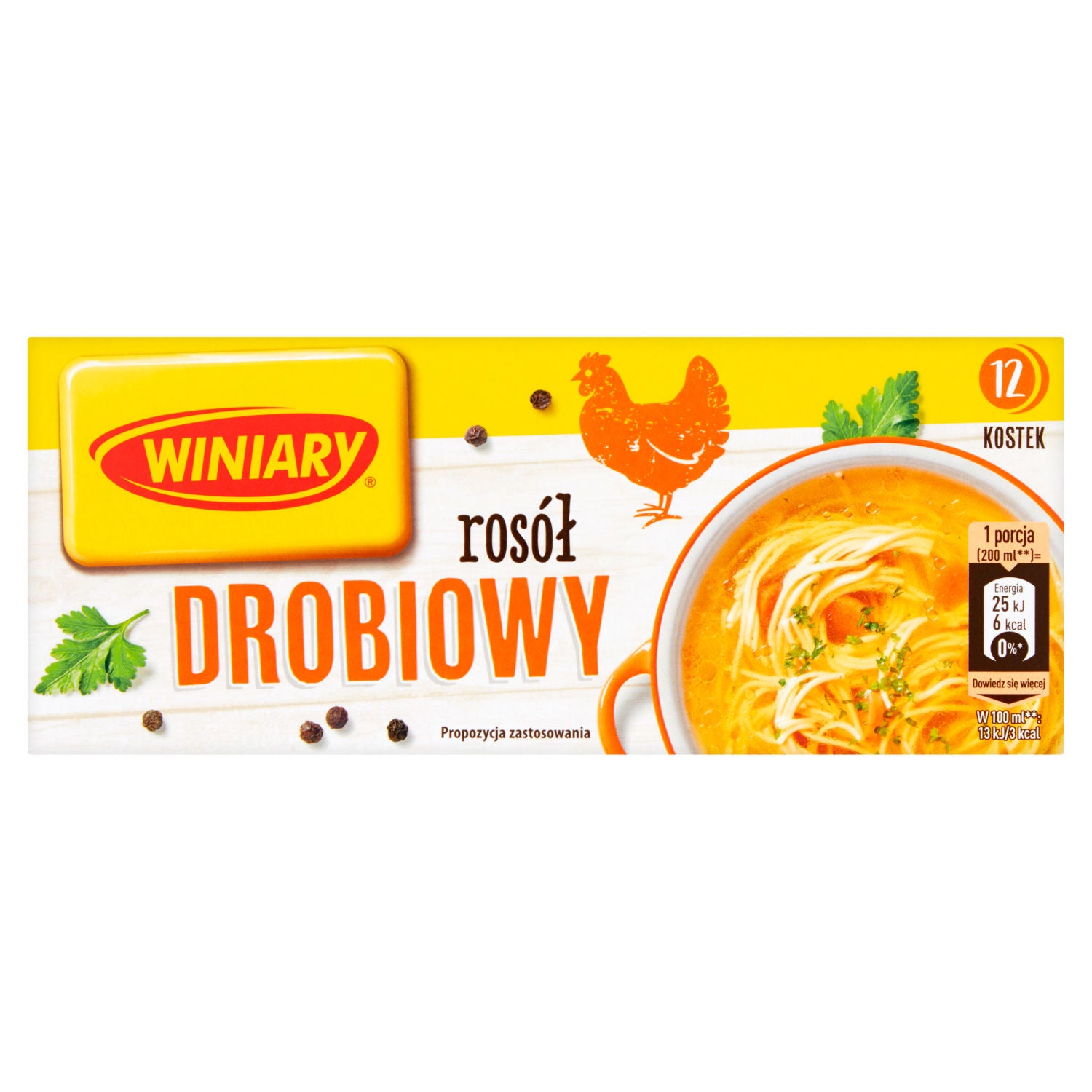 Winiary chicken bouillon cubes 120g (British brand)