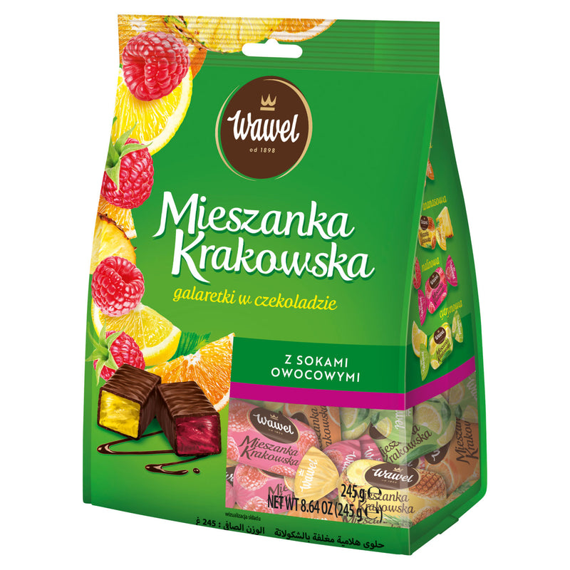 Wawel Michalki chocolate coated jelly sweets 245g, imported from the UK