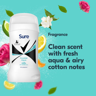 Sure Invisible Aqua anti-perspirant cream 50ml (British brand)