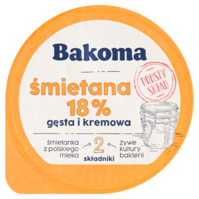 ASDA Bakoma Sauerrahm 18% Milchprodukte 175g - Online bei McGrocer kaufen