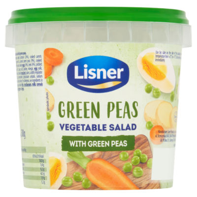 Lisner vegetable salad with green peas tub 500g, UK version