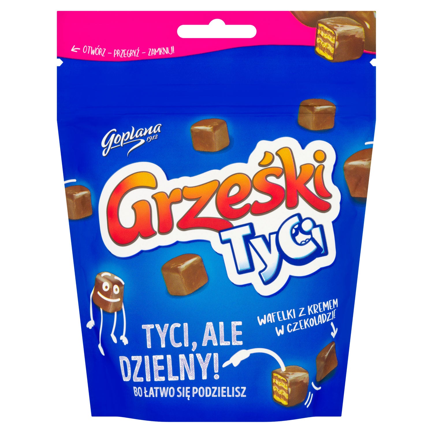 Goplana Grzeki mini wafers dark chocolate 120g, UK version