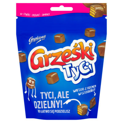 Goplana Grzeki mini wafers dark chocolate 120g, UK version