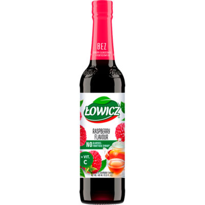ASDA Lowicz Syrup with Raspberry Flavour 400ml- Buy online at McGrocer