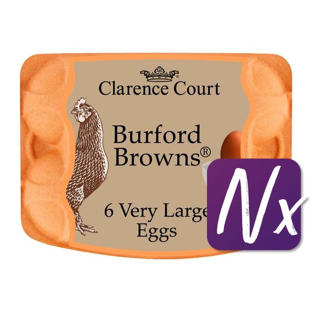 Clarence Court Burford Brown Free Range Very Large Eggs   6 per pack GOODS M&S   