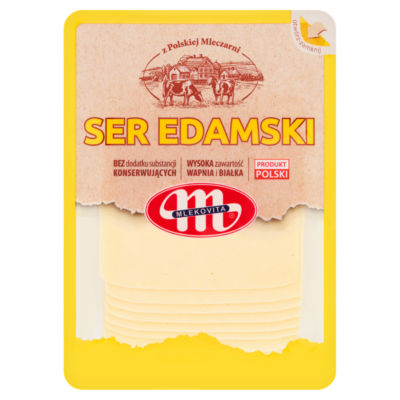 Mlekovita Edamski cheese slices 150g - British product