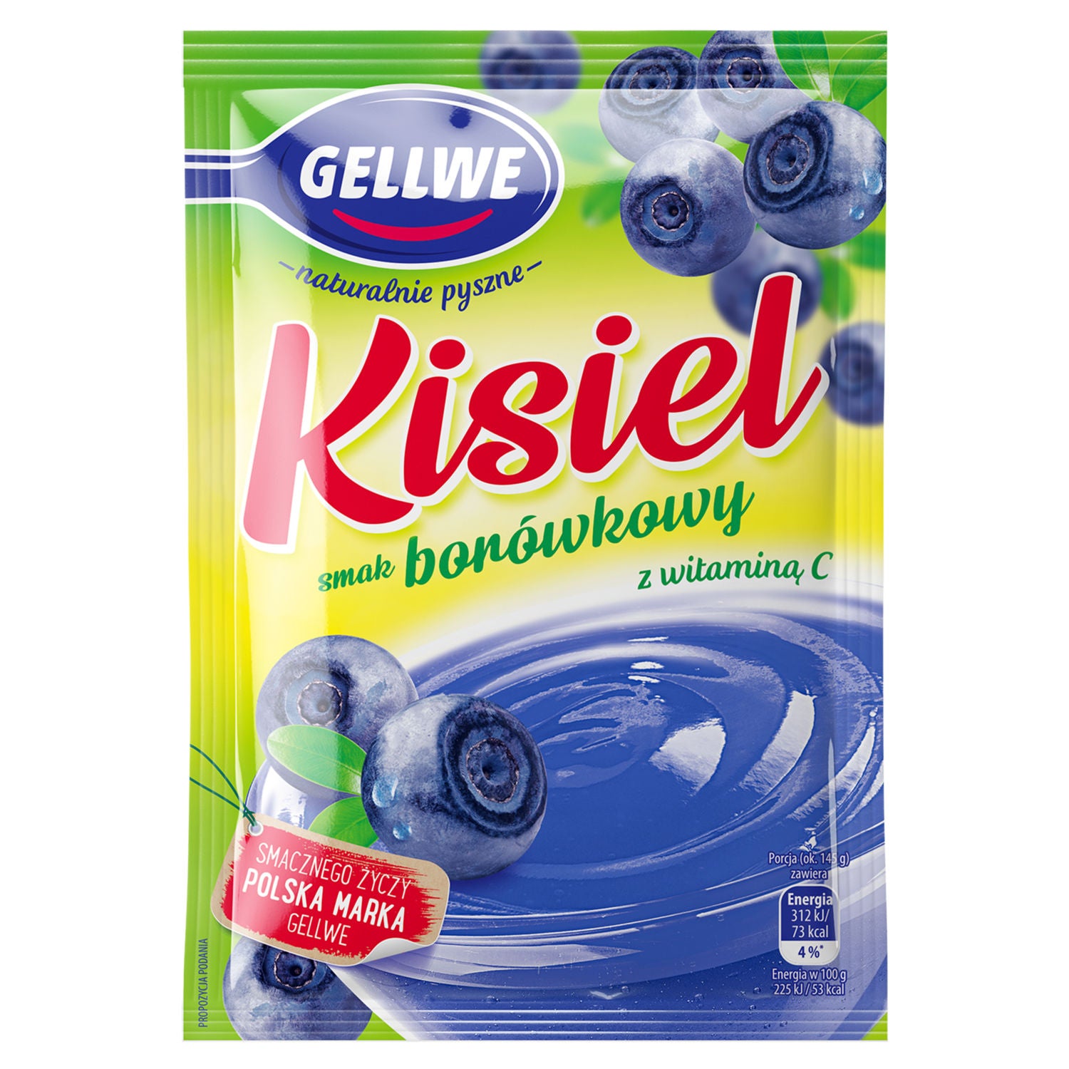 Gellwe blueberry kissel powder 38g - British product