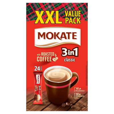 Mokate Classic 3in1 XXL instant coffee mix (British brand)