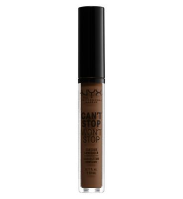 NYX Professional Makeup Can't Stop Won't Stop Contour Concealer Vegetarian & Vegan Boots MOCHA  