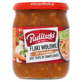 Pudliszki beef tripe in tomato sauce 450g, imported from the UK