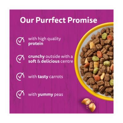 Whiskas dry cat food chicken 7kg, imported from the UK