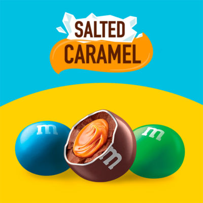 M&M's salted caramel chocolate pouch bag 102g (British brand)