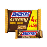 Snickers creamy peanut butter chocolate multipack 4x36.5g - British product
