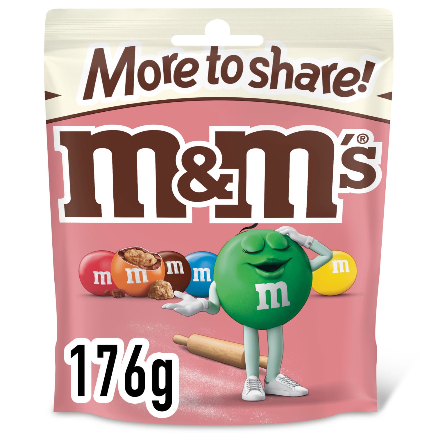 M&M's Cookie Dough milk chocolate bag 176g, UK version
