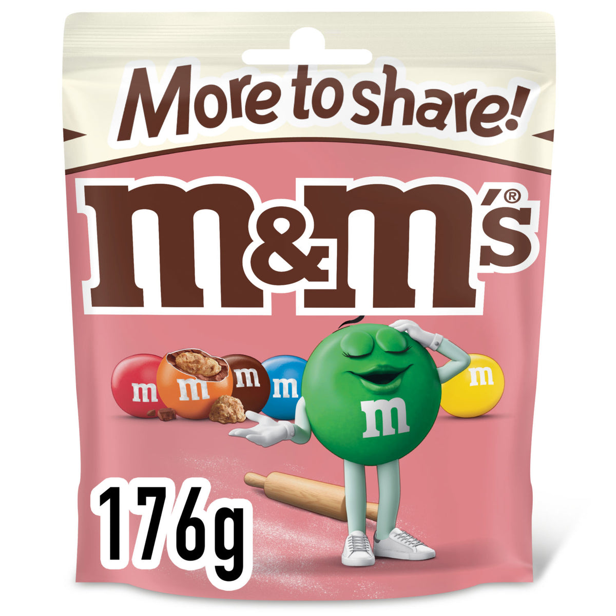 M&M's Cookie Dough milk chocolate bag 176g, UK version