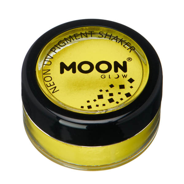 Moon Glow Neon UV Pigment Shakers Intense Yellow, imported from the UK
