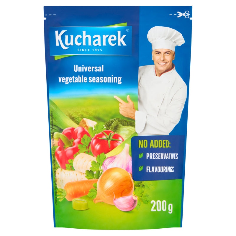 Kucharek universal vegetable seasoning 200g, imported from the UK