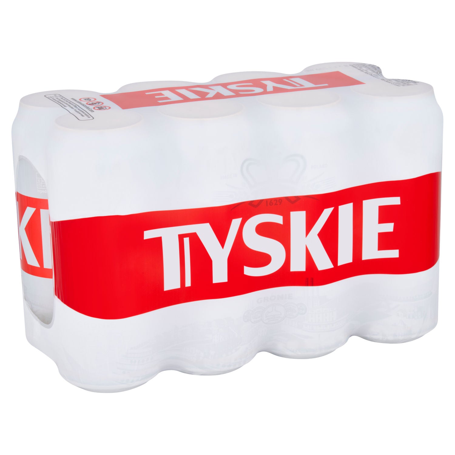 Tyskie beer 8 x 500ml cans - British product