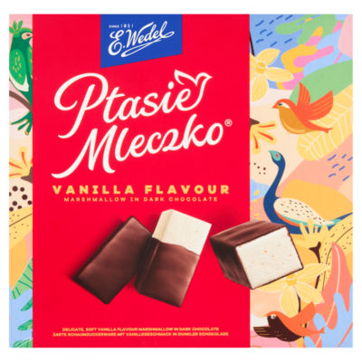 E. Wedel Vaniljesmak Marshmallow i Mørk Sjokolade 340g
