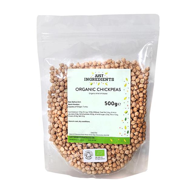 JustIngredients Organic Chickpeas   500g