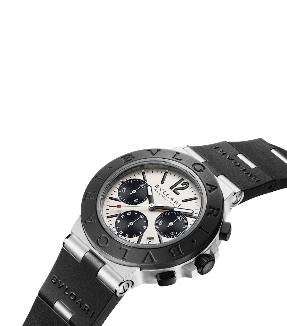 Bvlgari chronograph watch aluminium titanium case 41mm, imported from the UK