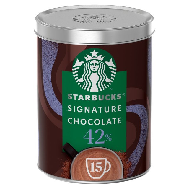 Starbucks Signature Chocolate 42% Cocoa Hot Chocolate Powder Tin   330g GOODS M&S   