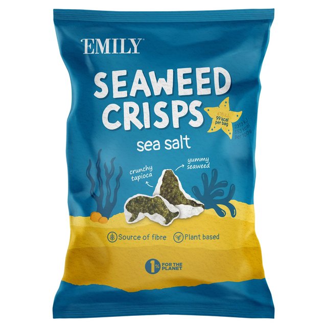 Emily Seaweed Crisps Sea Salted   18g GOODS M&S   