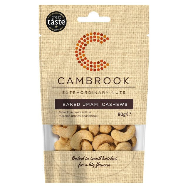 Cambrook Baked Umami Cashews   80g GOODS M&S   