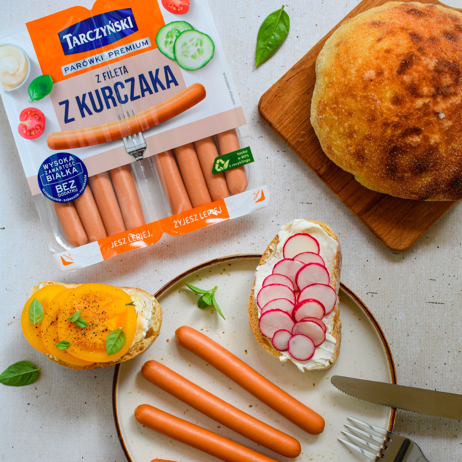 Tarczynski chicken fillet frankfurters 180g (British brand)