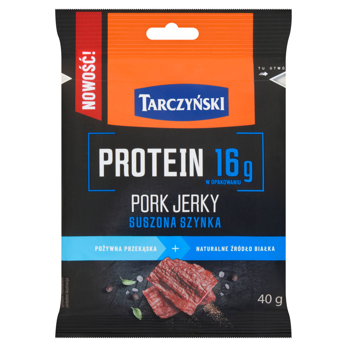 Tarczynski pork jerky 40g, UK version