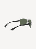 Ray-Ban schwarze Sonnenbrille mit Metallrahmen, UK Version