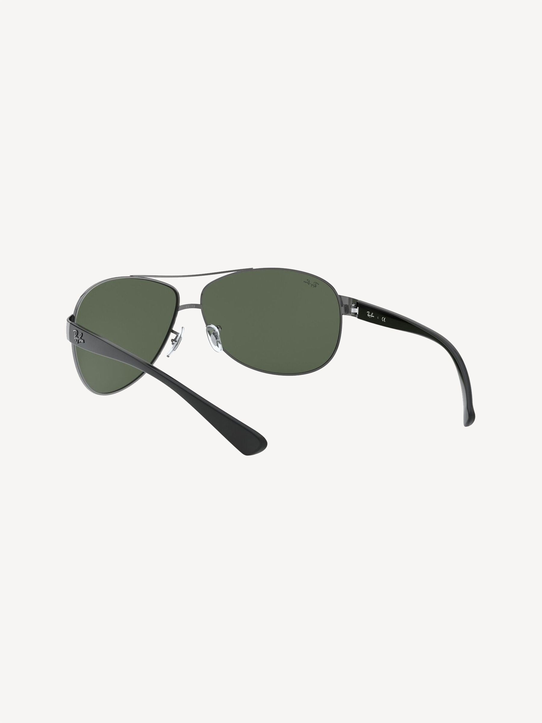 Ray-Ban schwarze Sonnenbrille mit Metallrahmen, UK Version